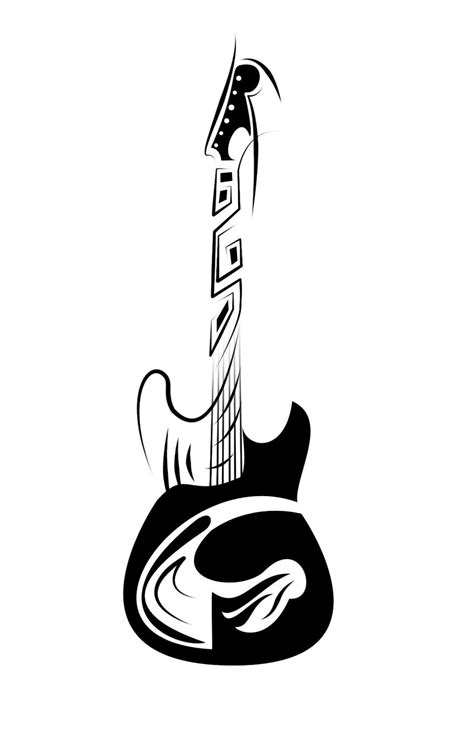 guitar tattoo small|tribal guitar tattoo designs.